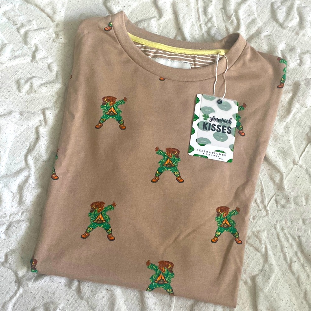 Denim & Flower Men’s St. Patrick’s Day Shirt Sz M